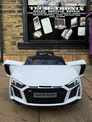 KIDS CHILDRENS ELECTRIC RIDE ON CAR 12V AUDI R8 PARENTAL REMOTE MP4