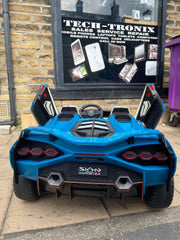 Lamborghini Sian,2 x Leather Seats - 24v - Drift Model- EVA Rubber Tyres - Parental Remote Control Sytem,