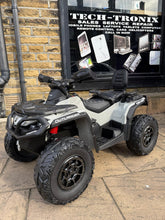 Licensed Cam-Am 24V Kids Ride on Outlander Two Seats Quad Bike - Grey & Yellow