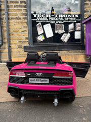 KIDS CHILDRENS ELECTRIC RIDE ON CAR 12V AUDI R8 PARENTAL REMOTE MP4