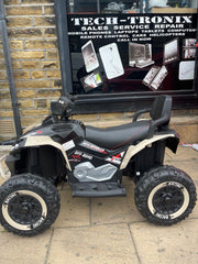 New 24V Kids Ride on XXL Big Size Seat Quad Bike with Remote - Khaki