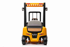 2025 Kids 12V Forklift with Remote Ride On Truck - Liftable Forks - Swivel Wheels - Yellow