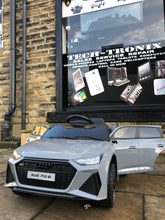 Kids Audi RS6(Upgraded Model Touch Screen LCD) Electric Ride on Car Officially Licensed by Audi, Leather Seats, Rubber Tyres