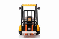 2025 Kids 12V Forklift with Remote Ride On Truck - Liftable Forks - Swivel Wheels - Yellow