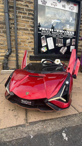 Lamborghini Sian,2 x Leather Seats - 24v - Drift Model- EVA Rubber Tyres - Parental Remote Control Sytem,