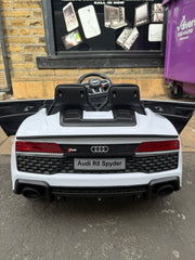 KIDS CHILDRENS ELECTRIC RIDE ON CAR 12V AUDI R8 PARENTAL REMOTE MP4