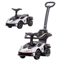 Foot to Floor Push Along Ride on with Leather Seats and EVA Noiseless Wheels Only