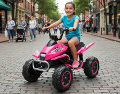 24V Kids Ride on Electric Quad Bike ATV 2x200W Motors EVA Wheels