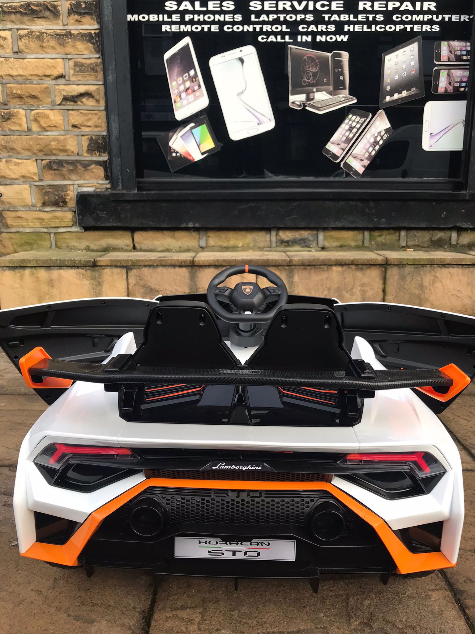 Here we have the amazing new official licensed Lamborghini Huracan STO 24v Drift Kids Ride On car with parental remote control function