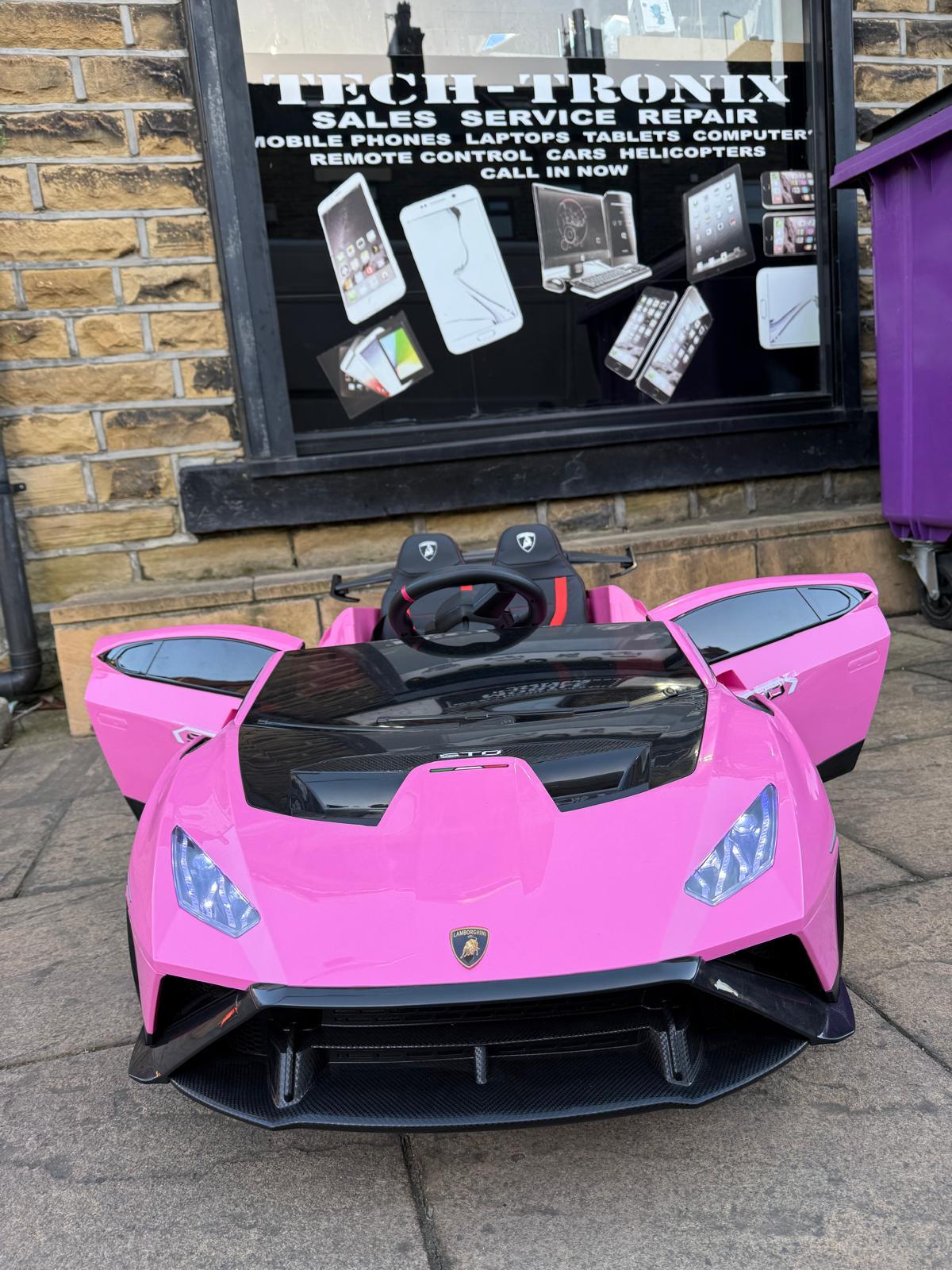 Here we have the amazing new official licensed Lamborghini Huracan STO 24v Drift Kids Ride On car with parental remote control function