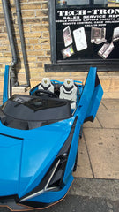 Lamborghini Sian,2 x Leather Seats - 24v - Drift Model- EVA Rubber Tyres - Parental Remote Control Sytem,