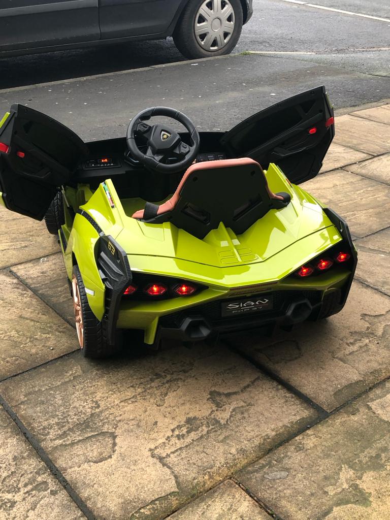 Kids Lamborghini Sian Electric Ride-on Car with Parent Remote, Now With MP4
