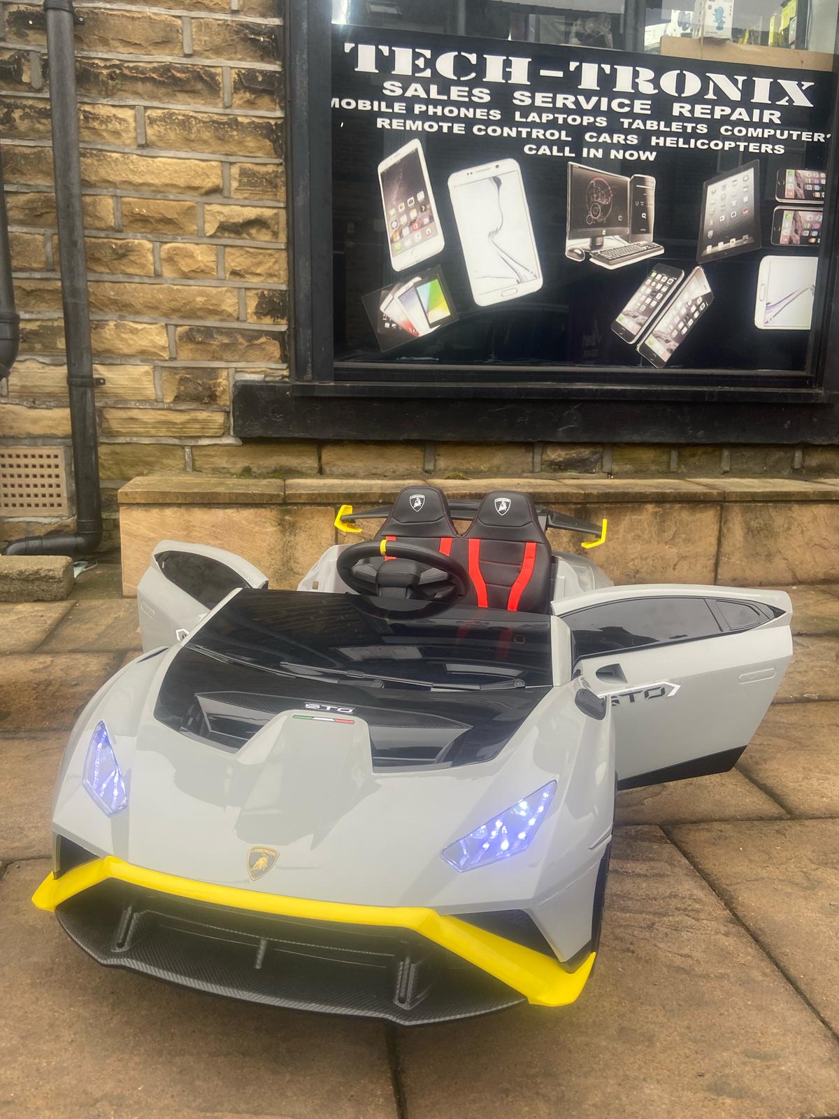Here we have the amazing new official licensed Lamborghini Huracan STO 24v Drift Kids Ride On car with parental remote control function