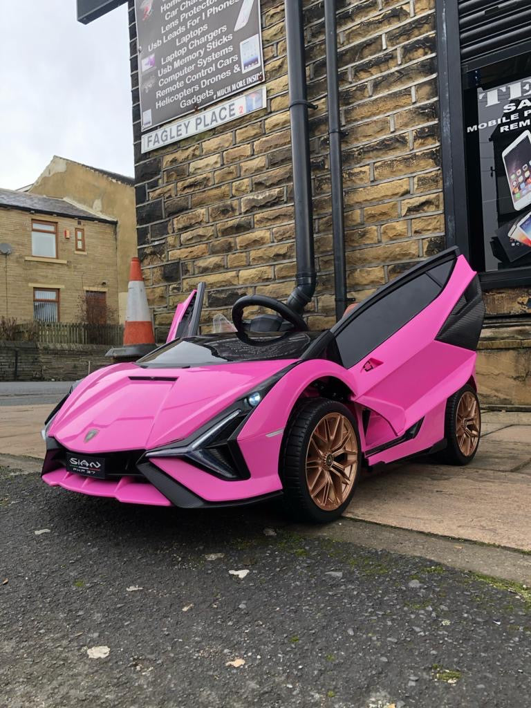 Kids Lamborghini Sian Electric Ride-on Car with Parent Remote, Now With MP4