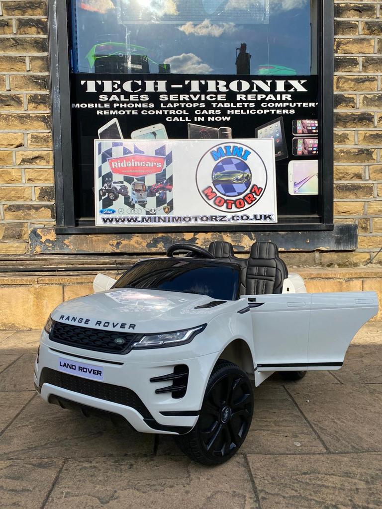 Range Rover Evoque for Kids 12v Electric Ride On Car Leather Seats and ...