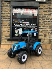 In Stock Collection Only Ring 01274 638554 New Holland Kids Tractor T7 Electric Ride On – Blue – OFFICIAL LICENSED 12v & 24v Available