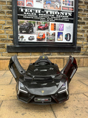 Lamborghini Ruevelto Kids Ride-On Car, Leather Seats, Rubber Tyres, Remote & Self Drive