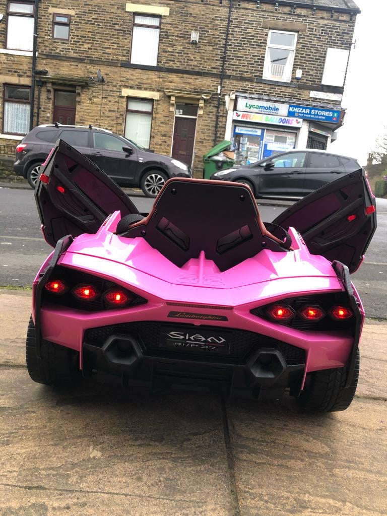 Kids Lamborghini Sian Electric Ride-on Car with Parent Remote, Now With MP4