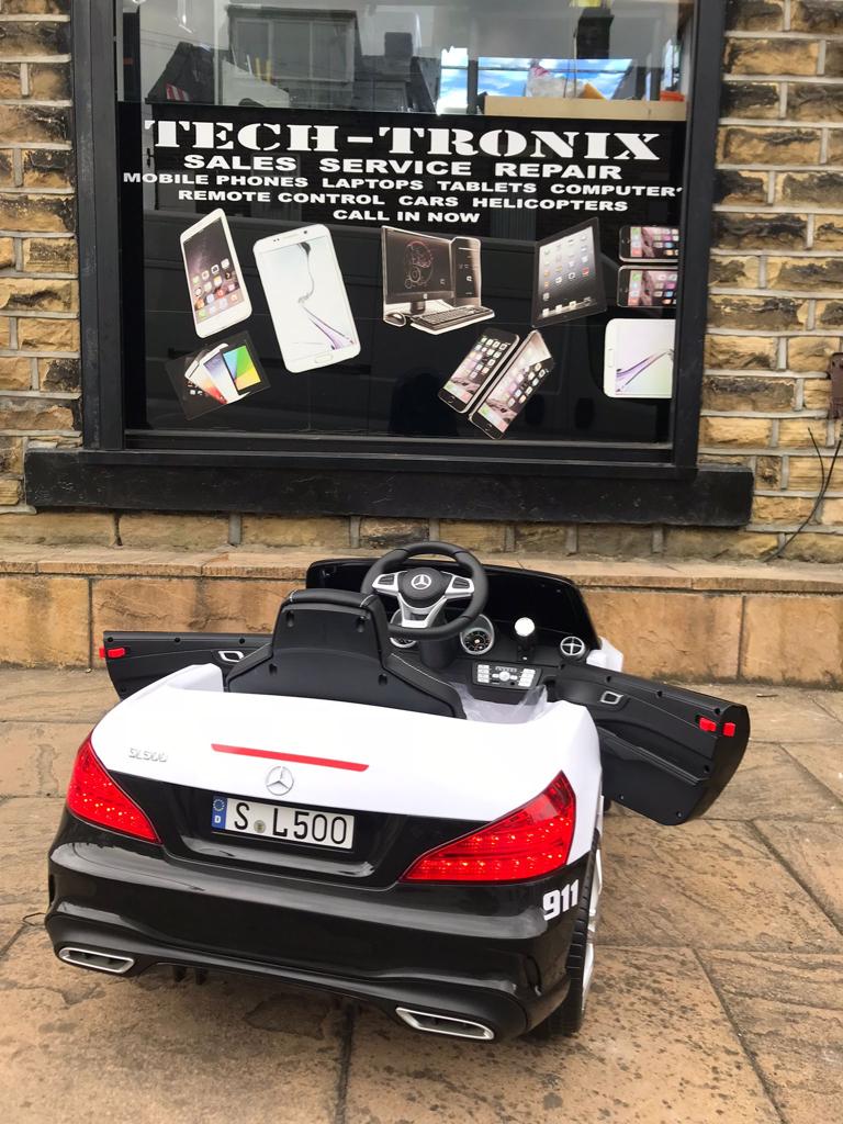 Licensed Mercedes Benz Police Kids Electric 12V Ride On Children Car, Police Siren & Lights