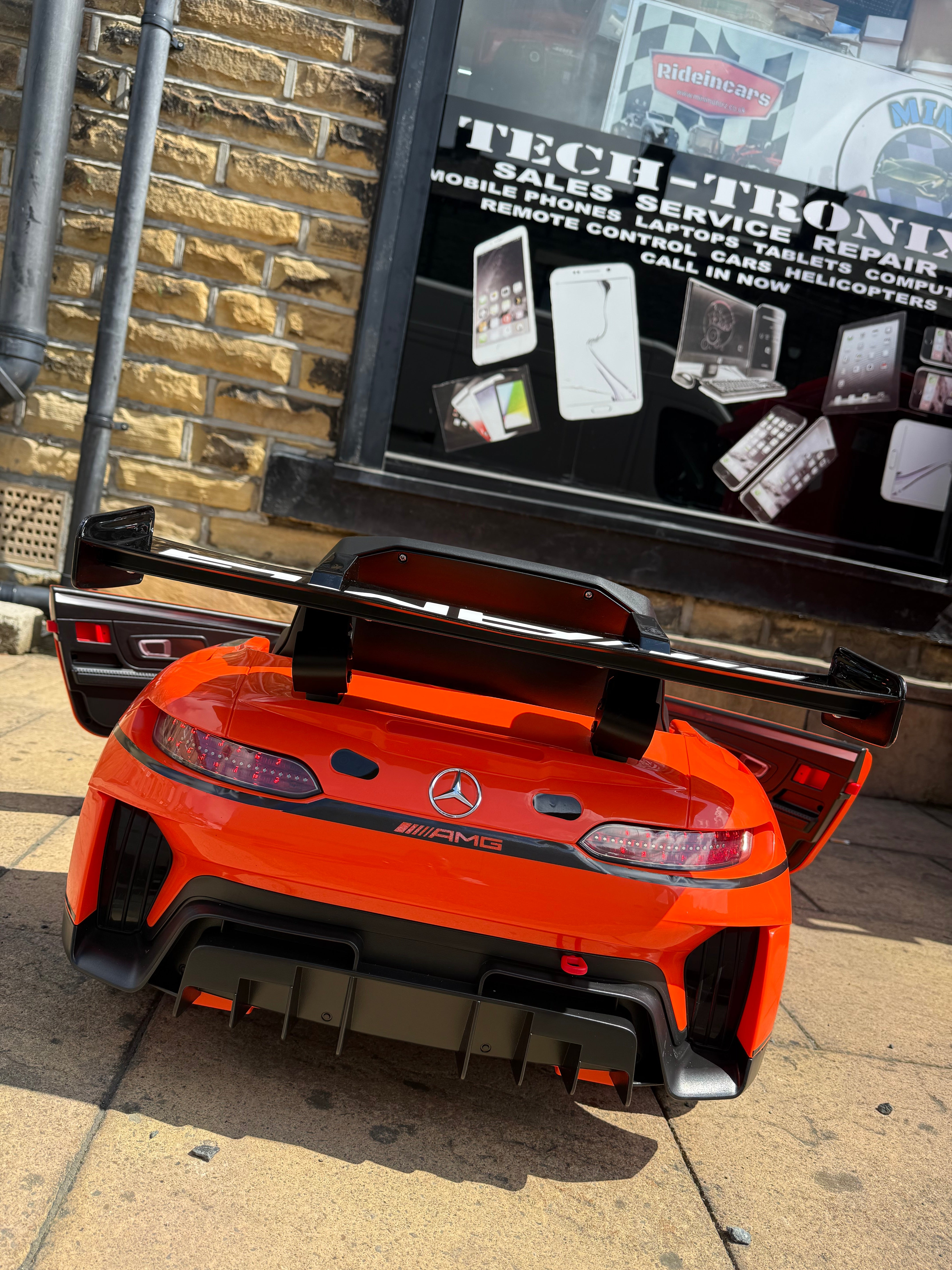 Licensed 12v Mercedes-AMG GT3 Kids Ride on Car - Orange Or Green