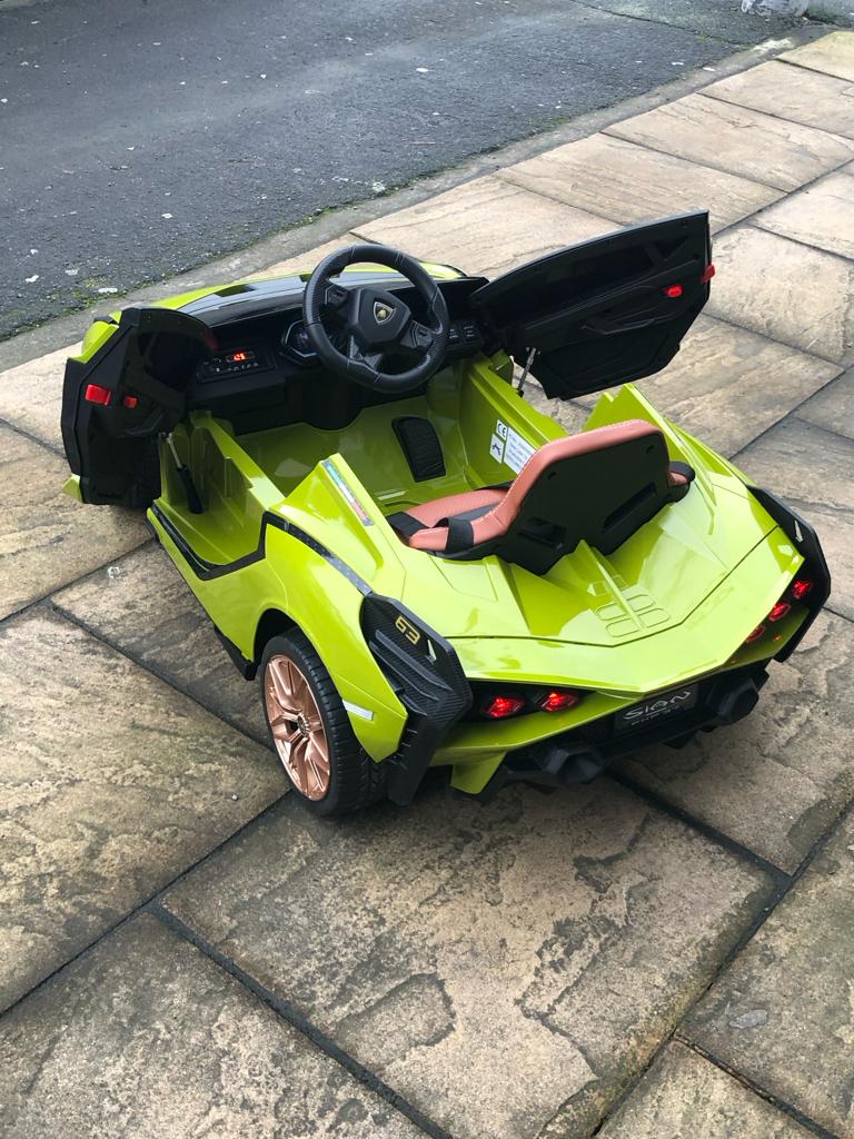 Kids Lamborghini Sian Electric Ride-on Car with Parent Remote, Now With MP4