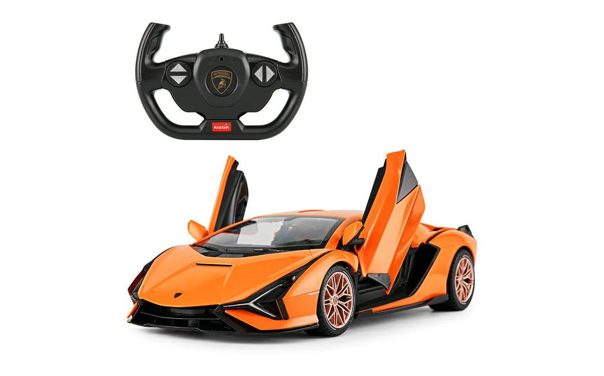 Rastar RC 1:14 Lamborghini Sian Kids Remote Control Toy Car - Orange