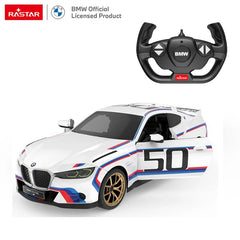 Rastar RC 1:14 BMW 3.0 CSL Kids Remote Control Toy Car - White