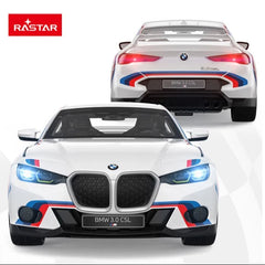 Rastar RC 1:14 BMW 3.0 CSL Kids Remote Control Toy Car - White