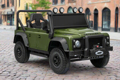 Licensed Land Rover Defender 110 SVX/ BIG SPEC 24v Battery/ Eva Rubber Wheels!
