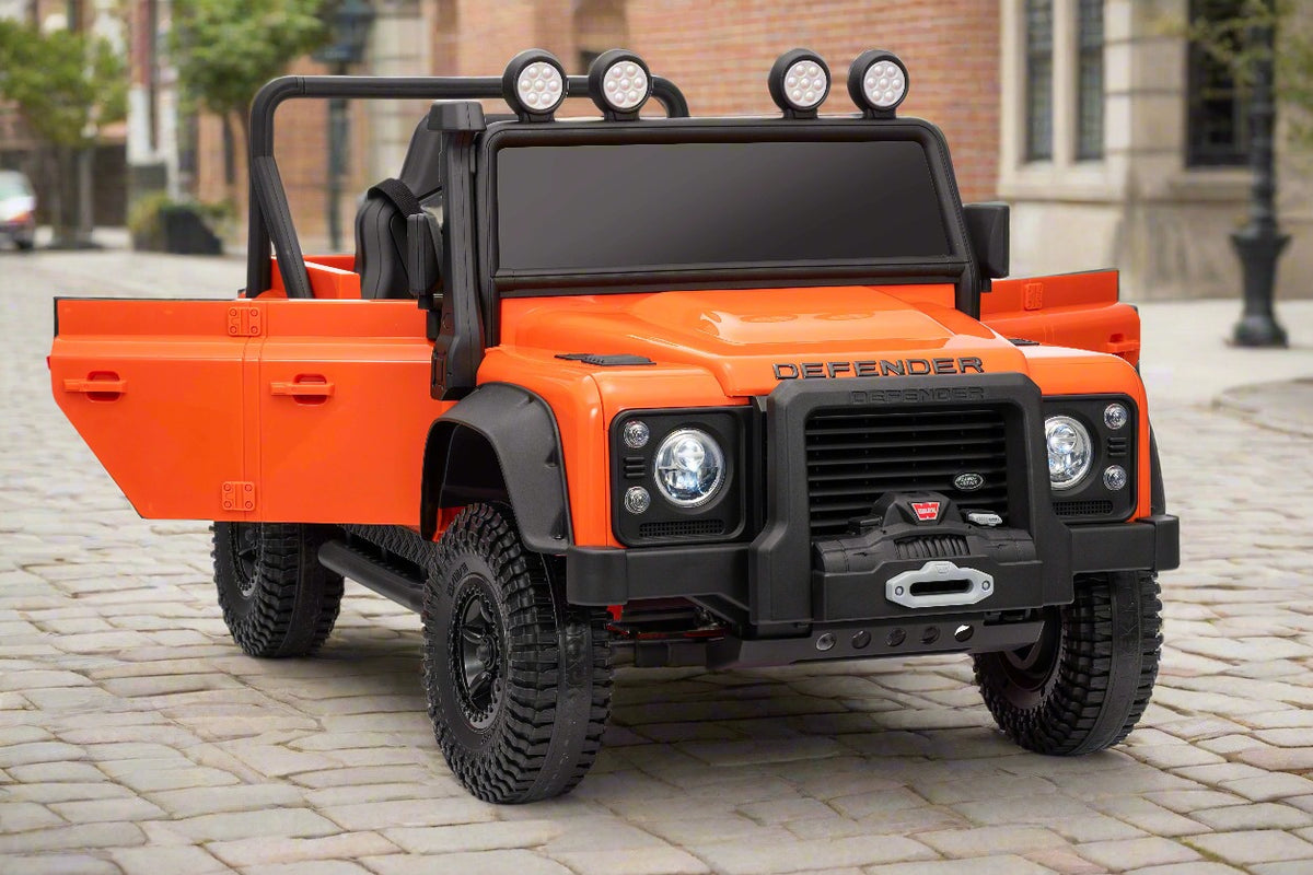 Licensed Land Rover Defender 110 SVX/ BIG SPEC 24v Battery/ Eva Rubber Wheels!