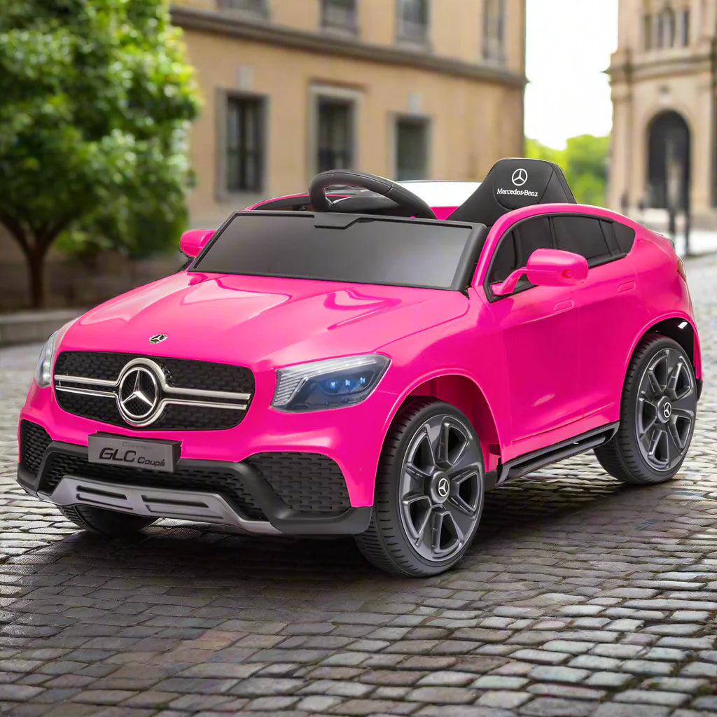 Licensed Mercedes Benz GLC 12V Ride on Kids Car with Remote - White & Pink Available