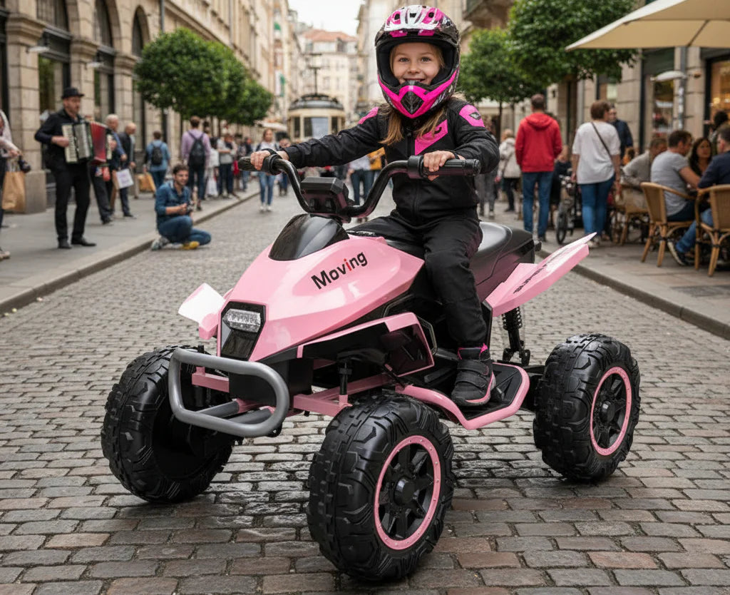 24V Kids Ride on Electric Quad Bike ATV 2x200W Motors EVA Wheels