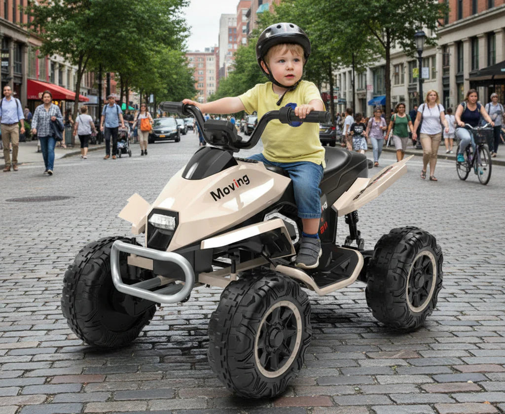 24V Kids Ride on Electric Quad Bike ATV 2x200W Motors EVA Wheels